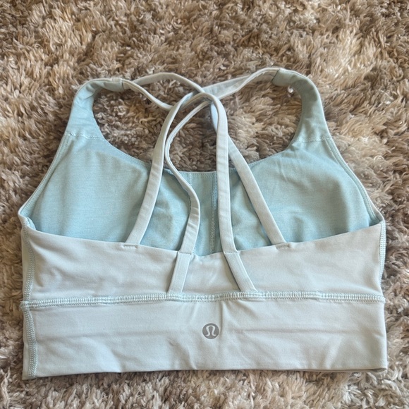 Lululemon Light Blue Strappy Sports Bra - Picture 2 of 2